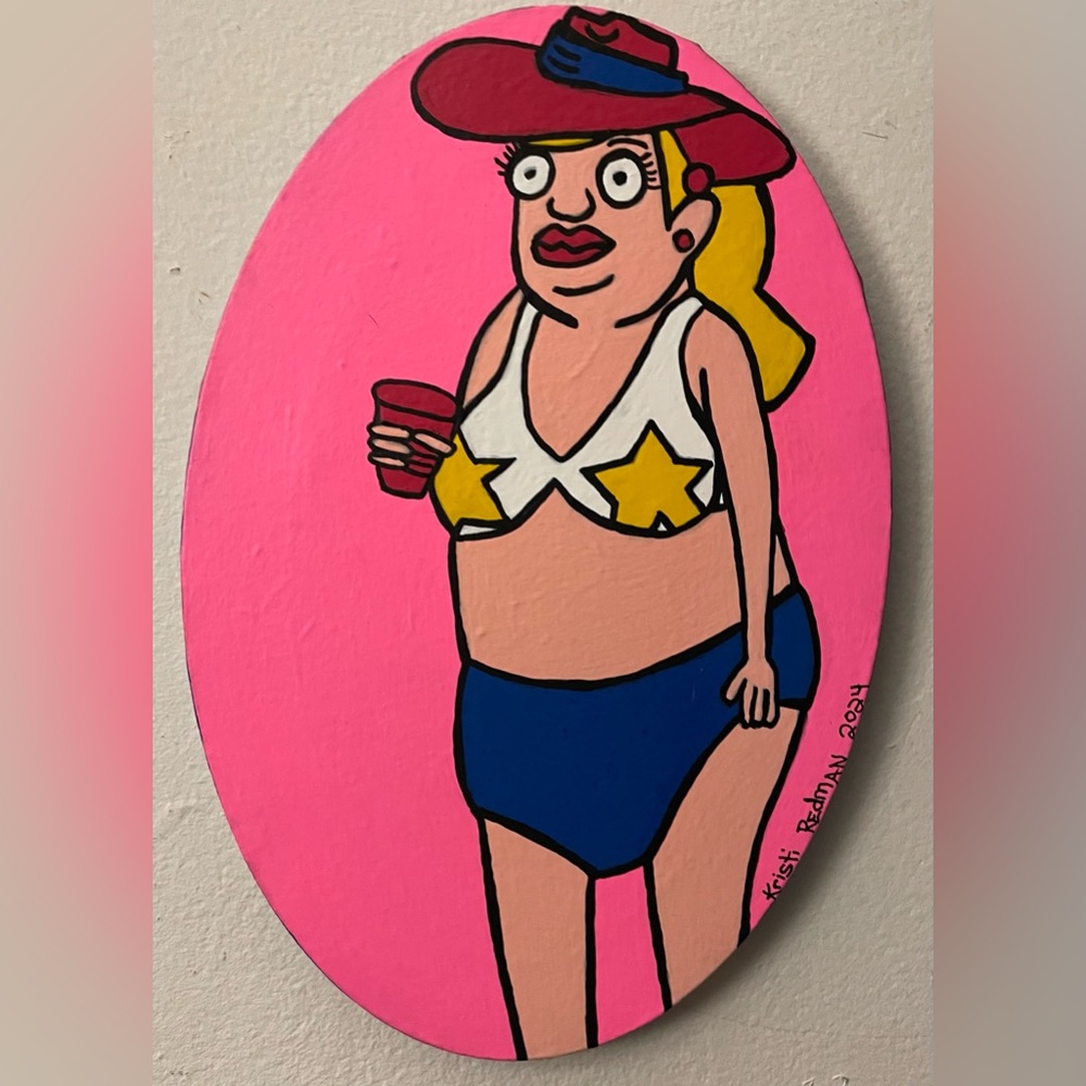 “Bobs Burgers - Gretchen’s Hot Girl Summer” Acrylic/Canvas 8X12 Kristi Redman 24